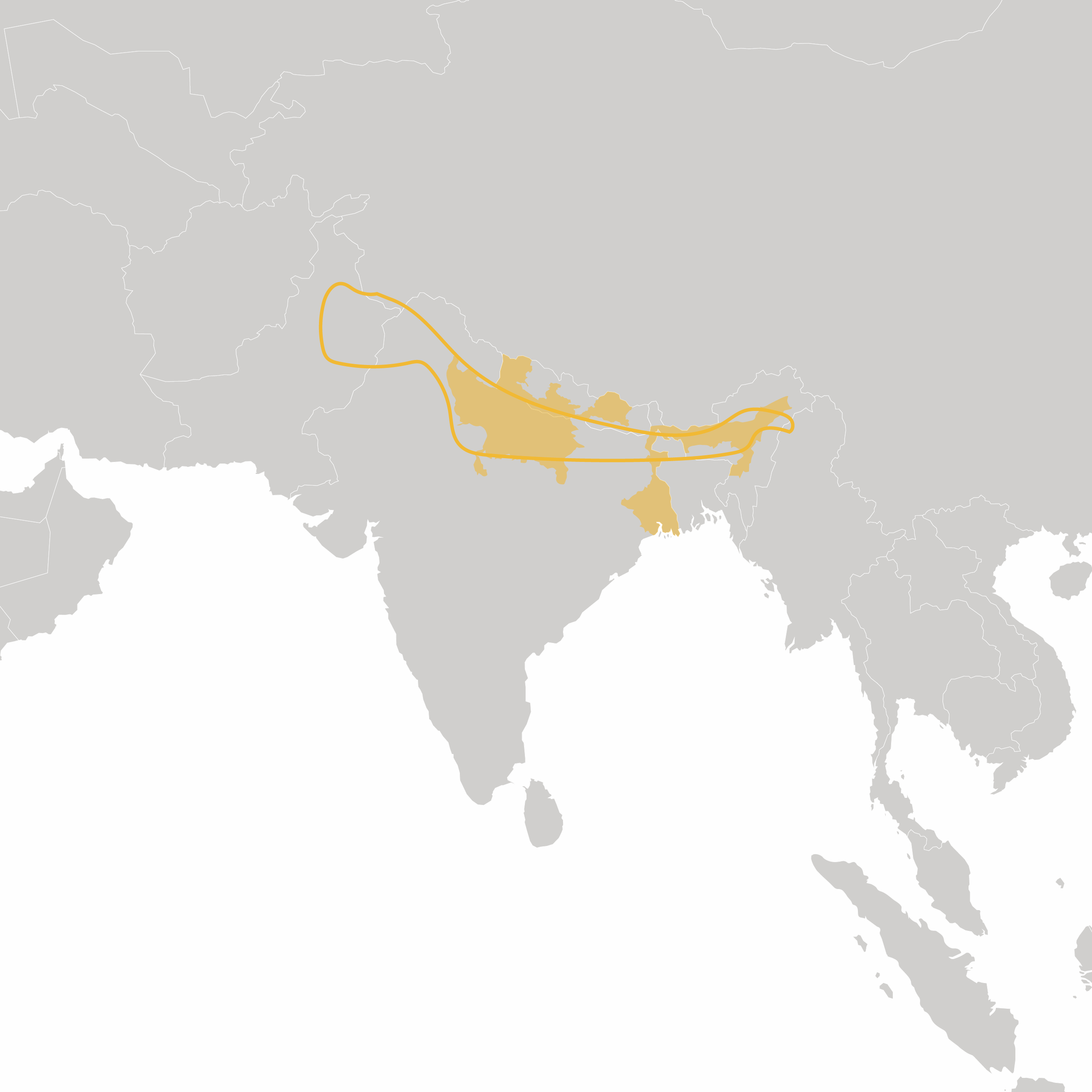 javan rhinoceros range