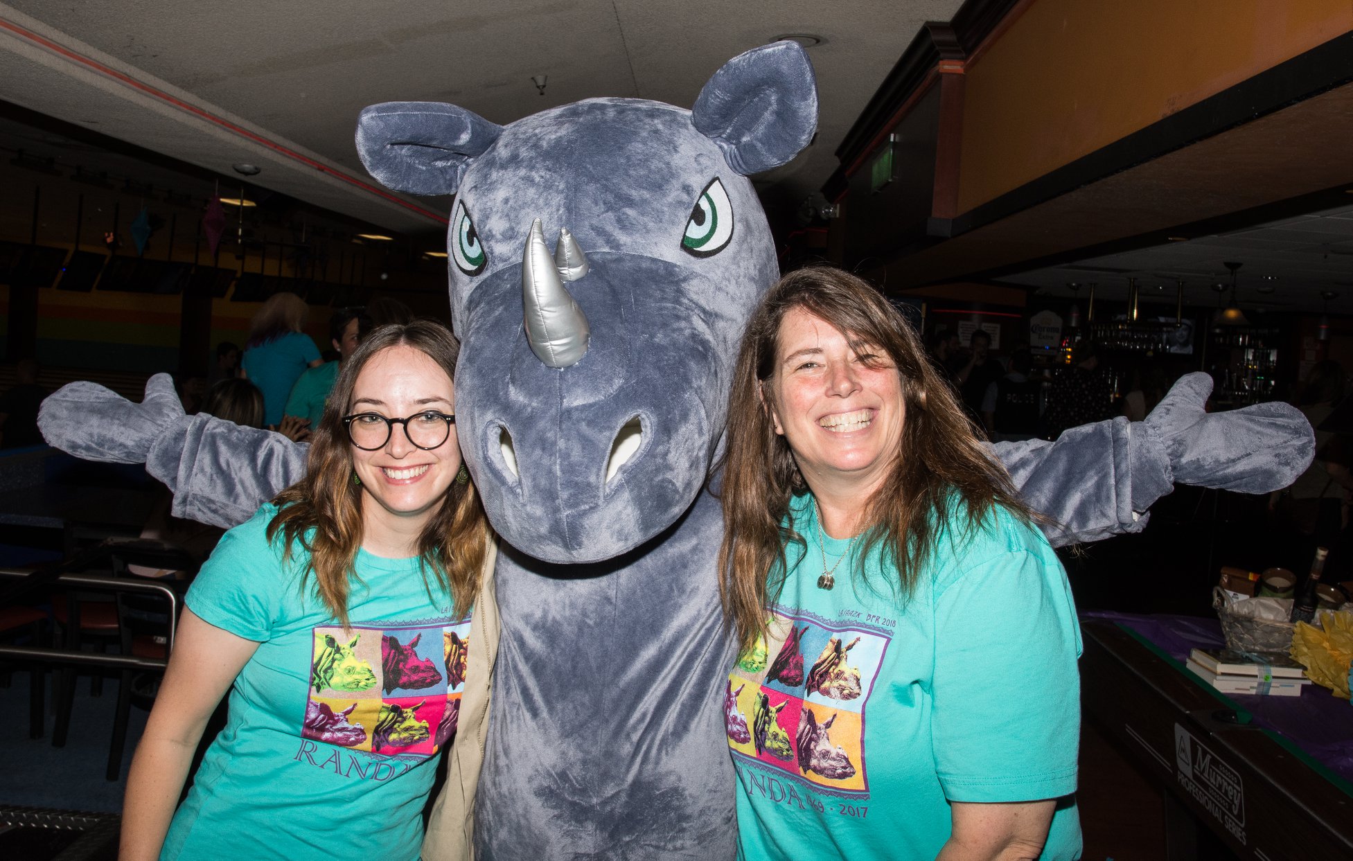 Bowling for rhinos, rhino conservation, AAZK, Los Angeles Zoo, 