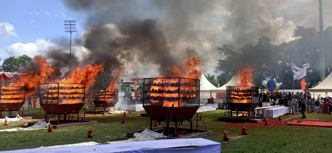 India Celebrates World Rhino Day by Burning Collected Rhino Horns